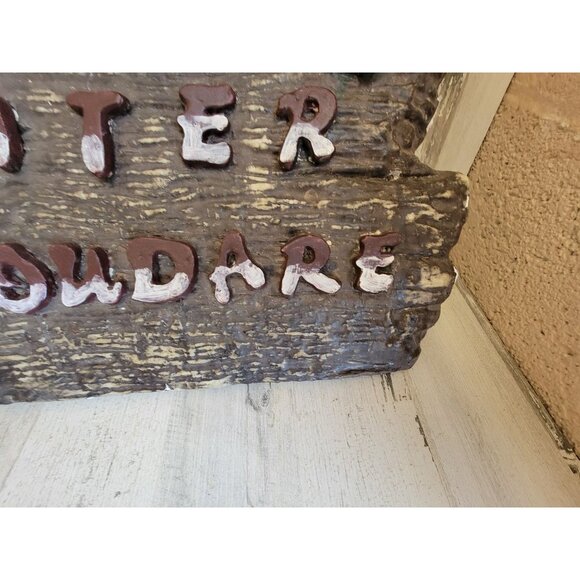 Foam skull AS IS enter if you dare Halloween sign prop home decor - Picture 7 of 13